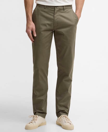 Lightweight Stretch Tailored Chinos Smokey Olive