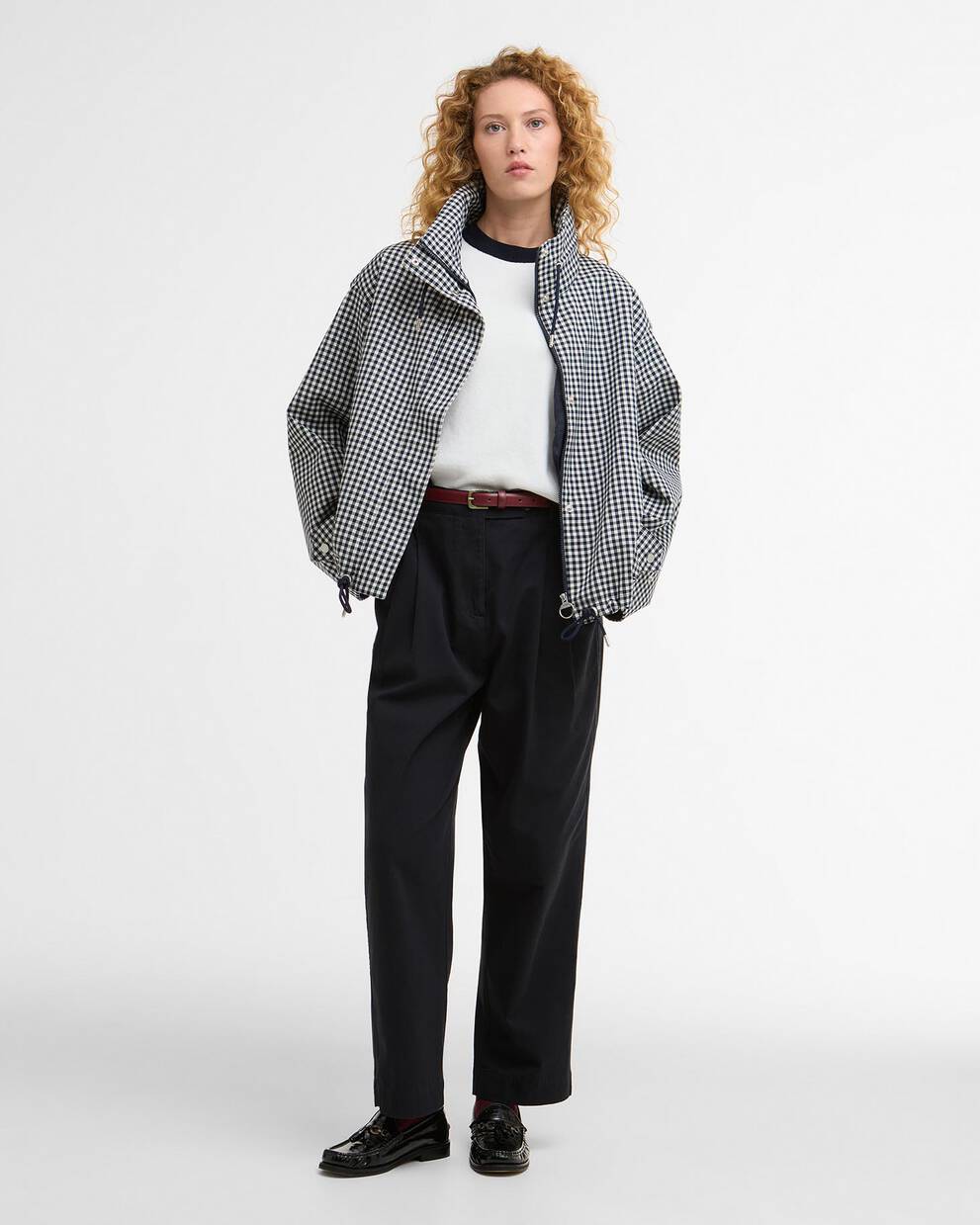 Giacca antipioggia Bronwyn a quadretti