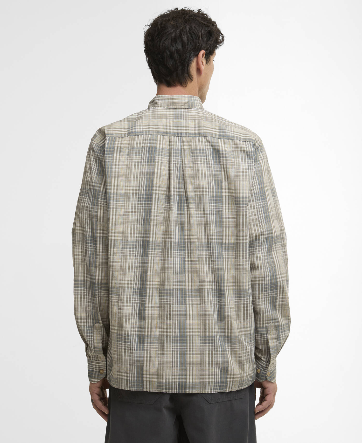 Maxwell Checked Patch Long-Sleeved Relaxed Shirt image number 2
