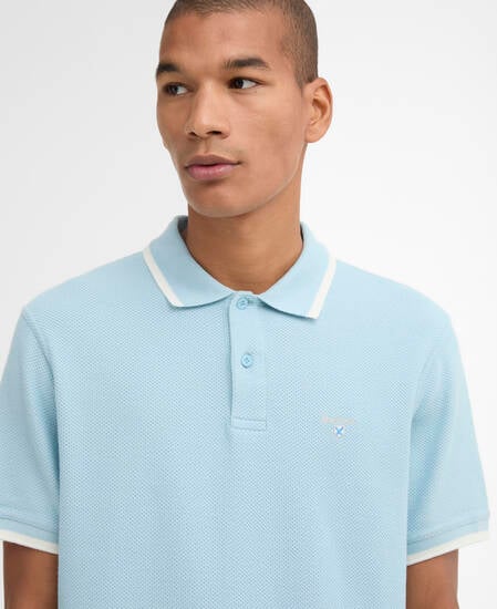 Ferriby Tailored Polo Shirt Surf Blue