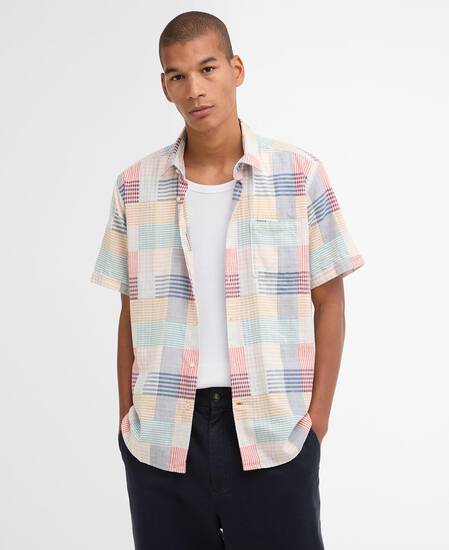 Hemd Oakshore Short Sleeved Regular Red