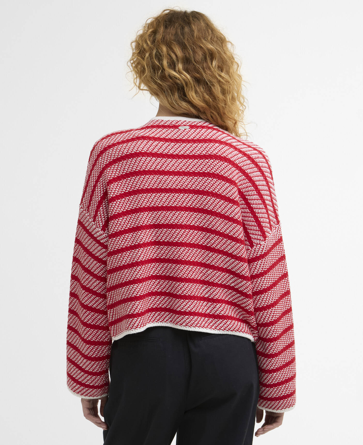 Cardigan Polly Striped Poppy Red Stripe image number 2