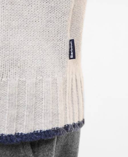 Hewton Fair Isle Roll Neck Jumper Whisper White
