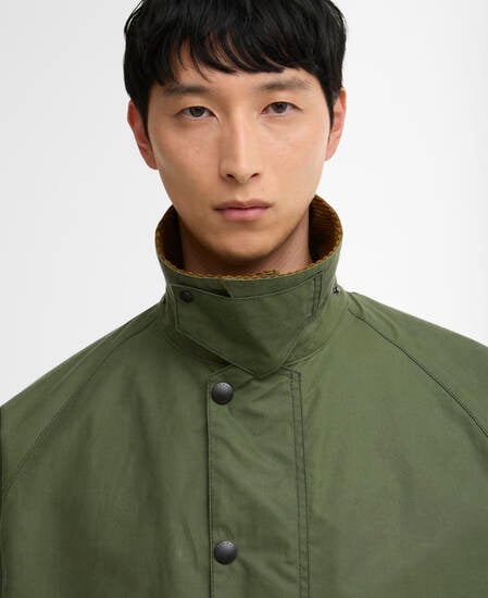 Transport Waxed Jacket Light Moss
