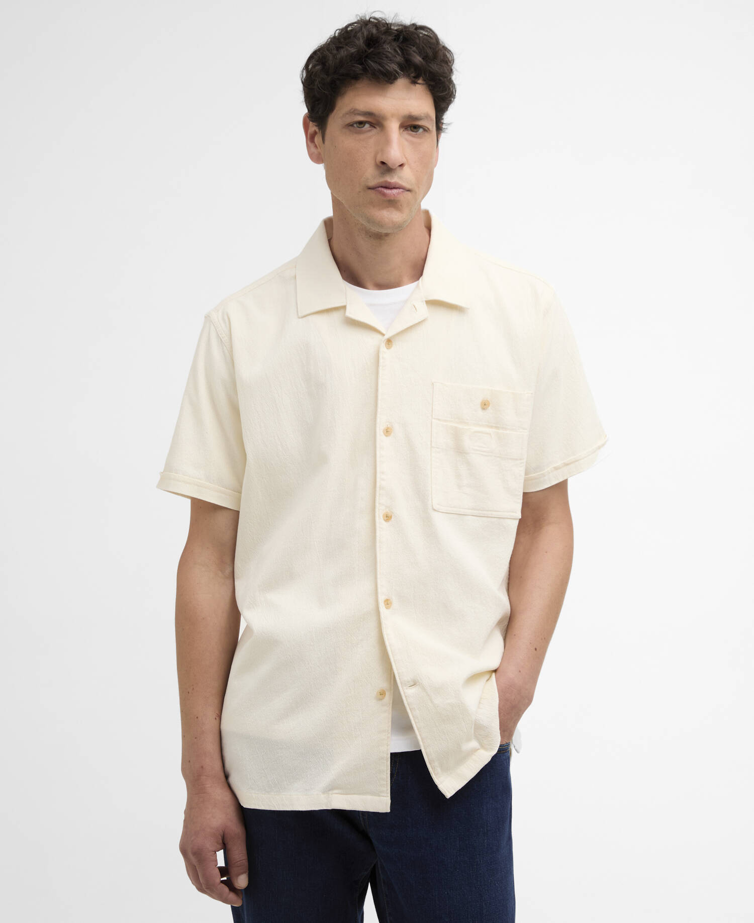Riddell Crepe Relaxed Shirt Neutral image number 0