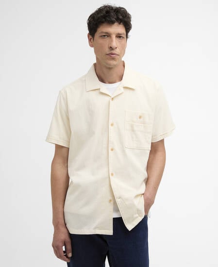 Camicia Riddell in cr&ecirc;pe dalla vestibilit&agrave; morbida Neutral