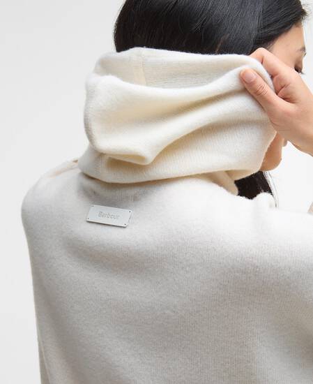Evette Oversized Knitted Hoodie Birch