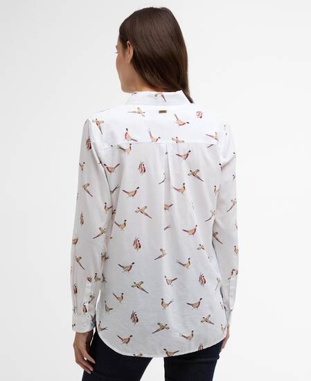 Safari Relaxed Long-Sleeved Shirt Pheasant Print