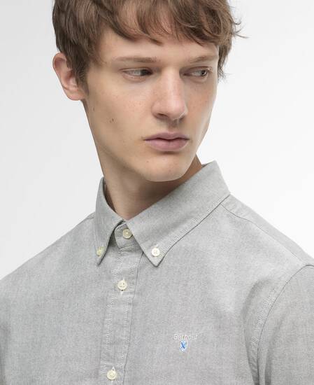 Oxford Tailored Long-Sleeved Shirt Fern