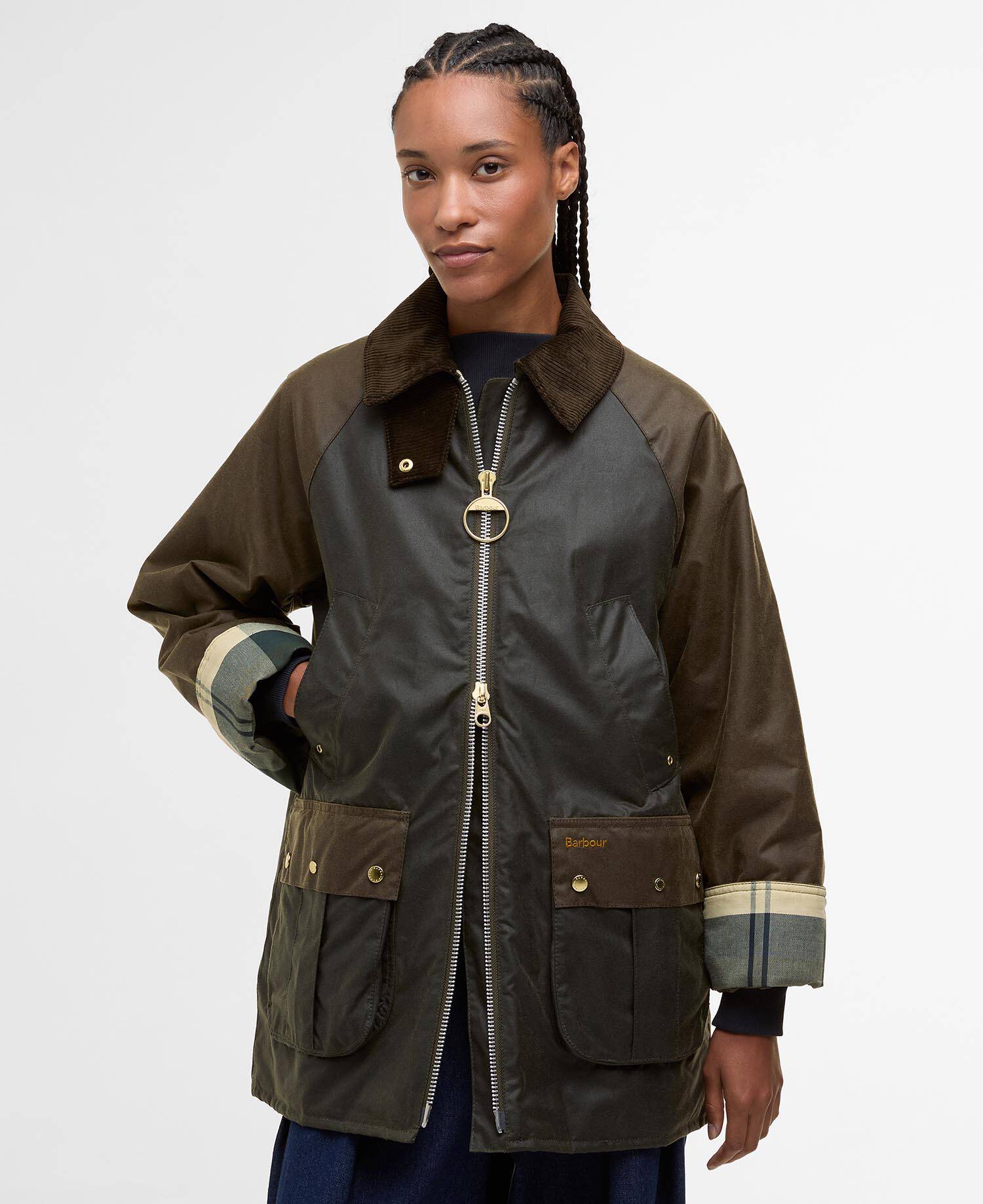 Kettlewell Waxed Jacket Archive Olive/Beech/Ancient Tartan image number 0