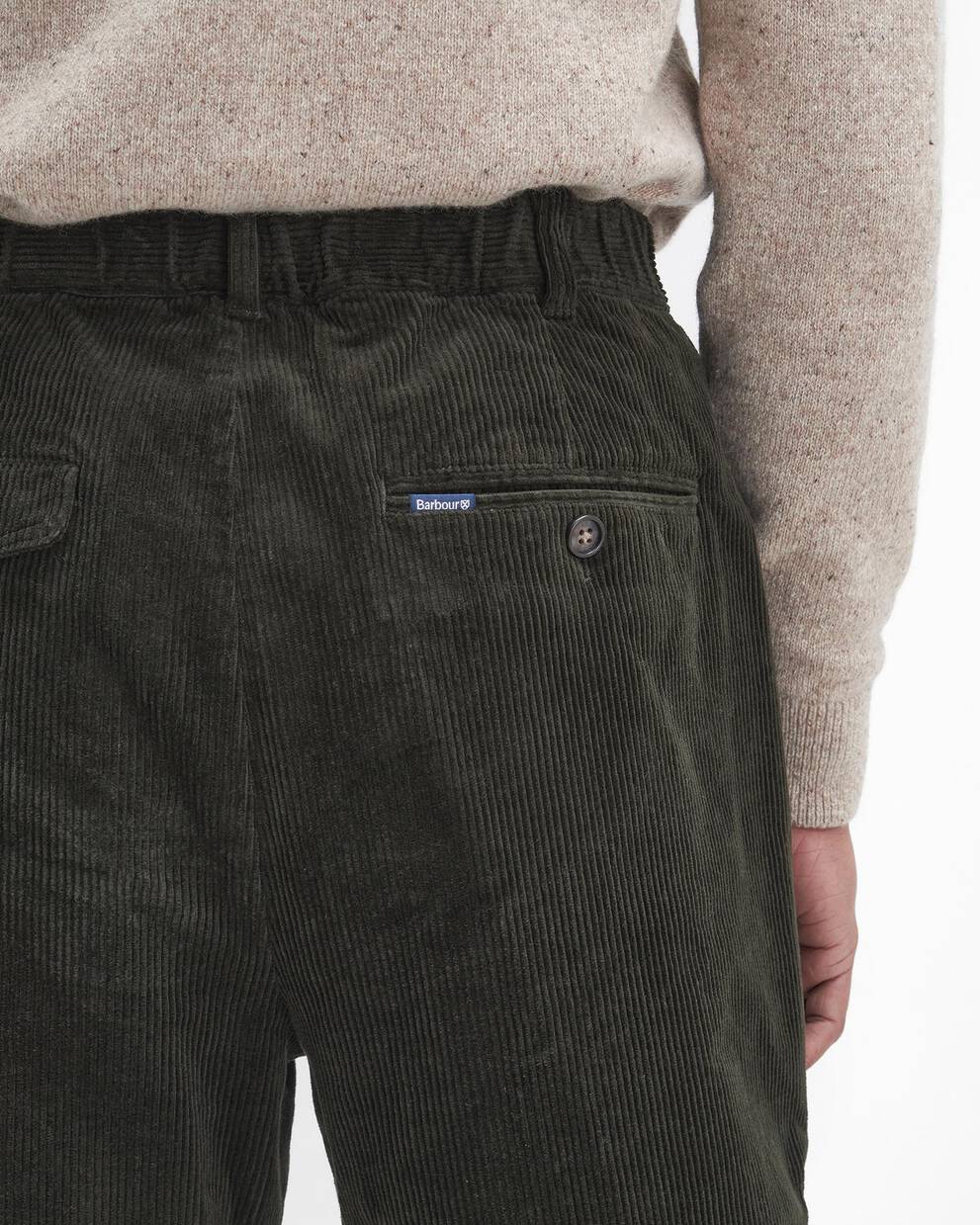 Stretch Cord Relaxed Trousers