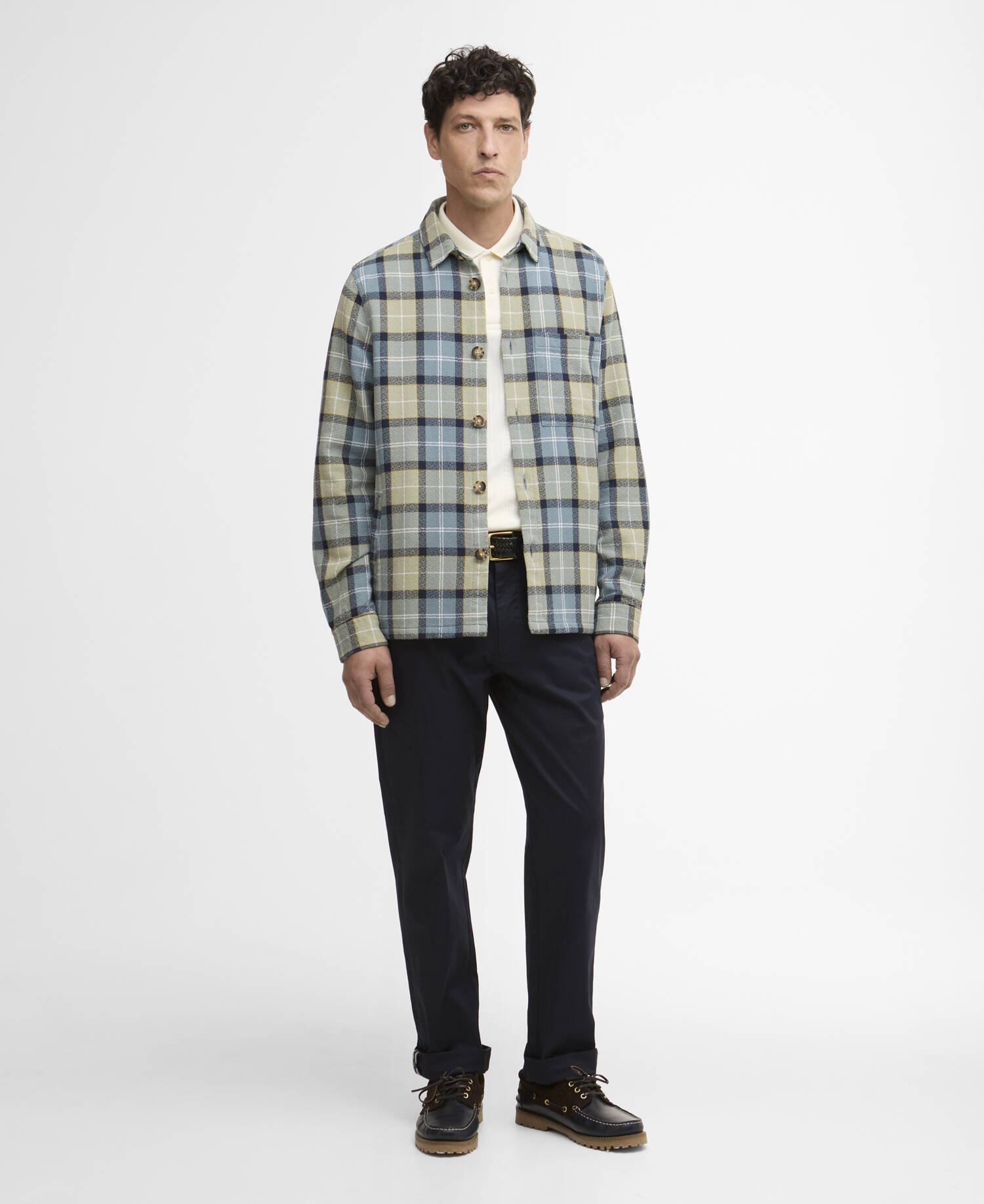 Vennel Textured Tartan Overshirt image number 1