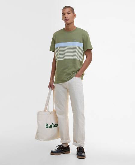 Braeside Striped T-Shirt Light Moss Braeside Striped T-Shirt Light Moss