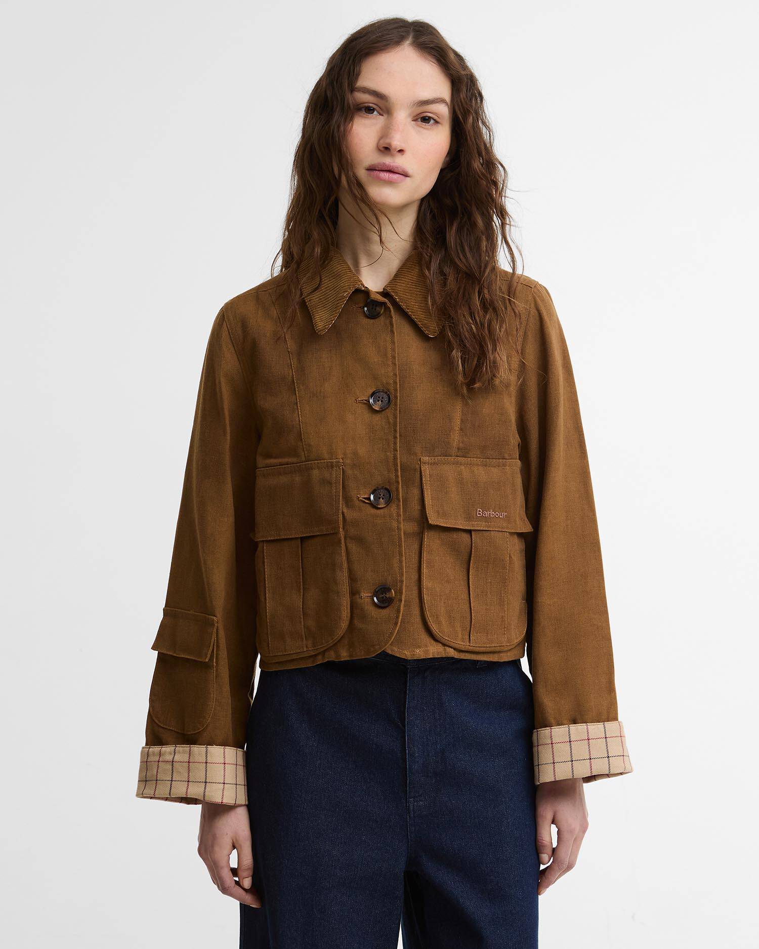 Freizeitjacke Dalbury Tan/Beige Tattersall image number 0