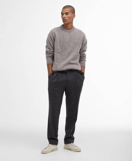 Tainsbury Crew Neck Jumper Stone