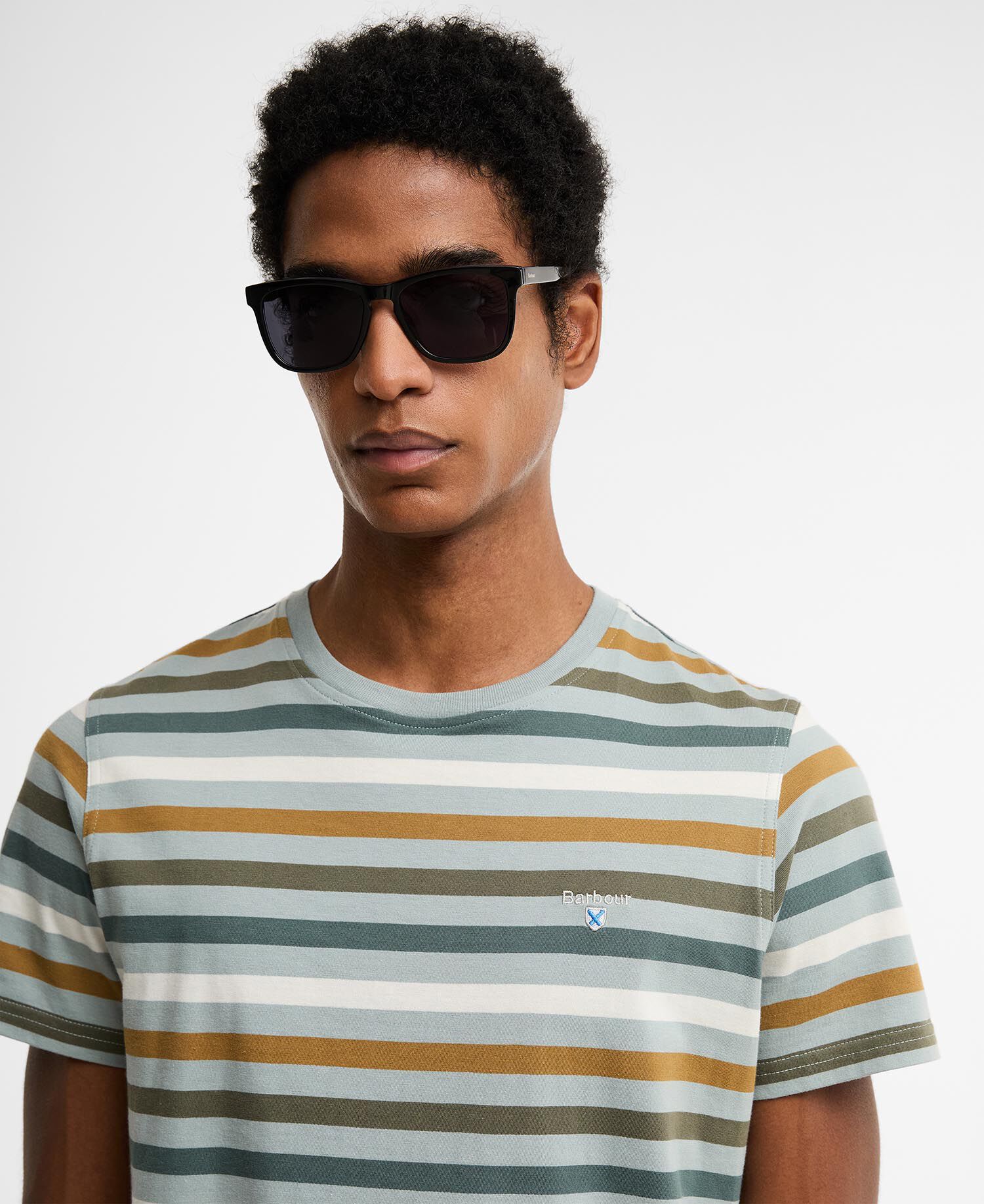 Rokeby Striped T-Shirt Dusty Slate