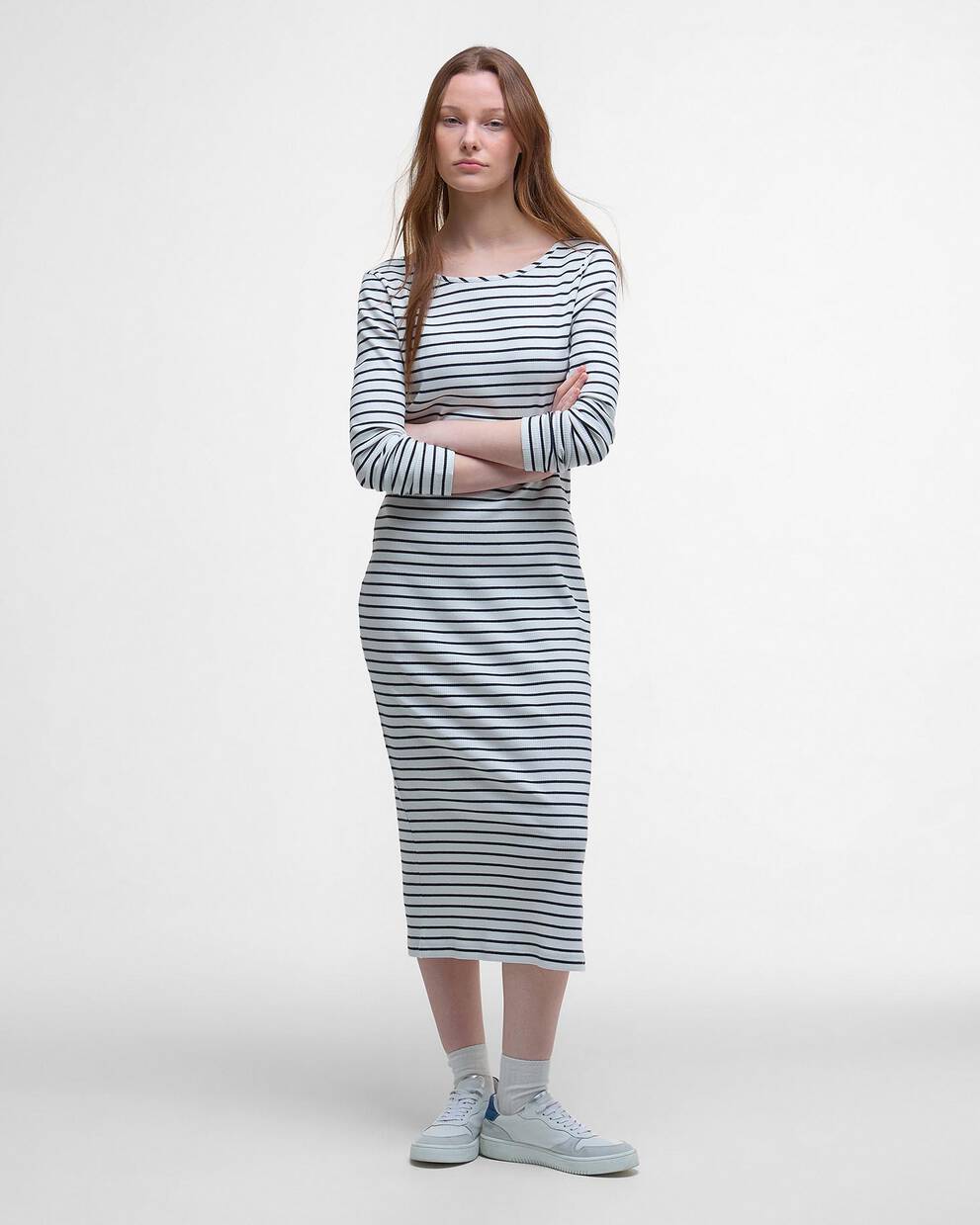 Blake Striped Midi Dress
