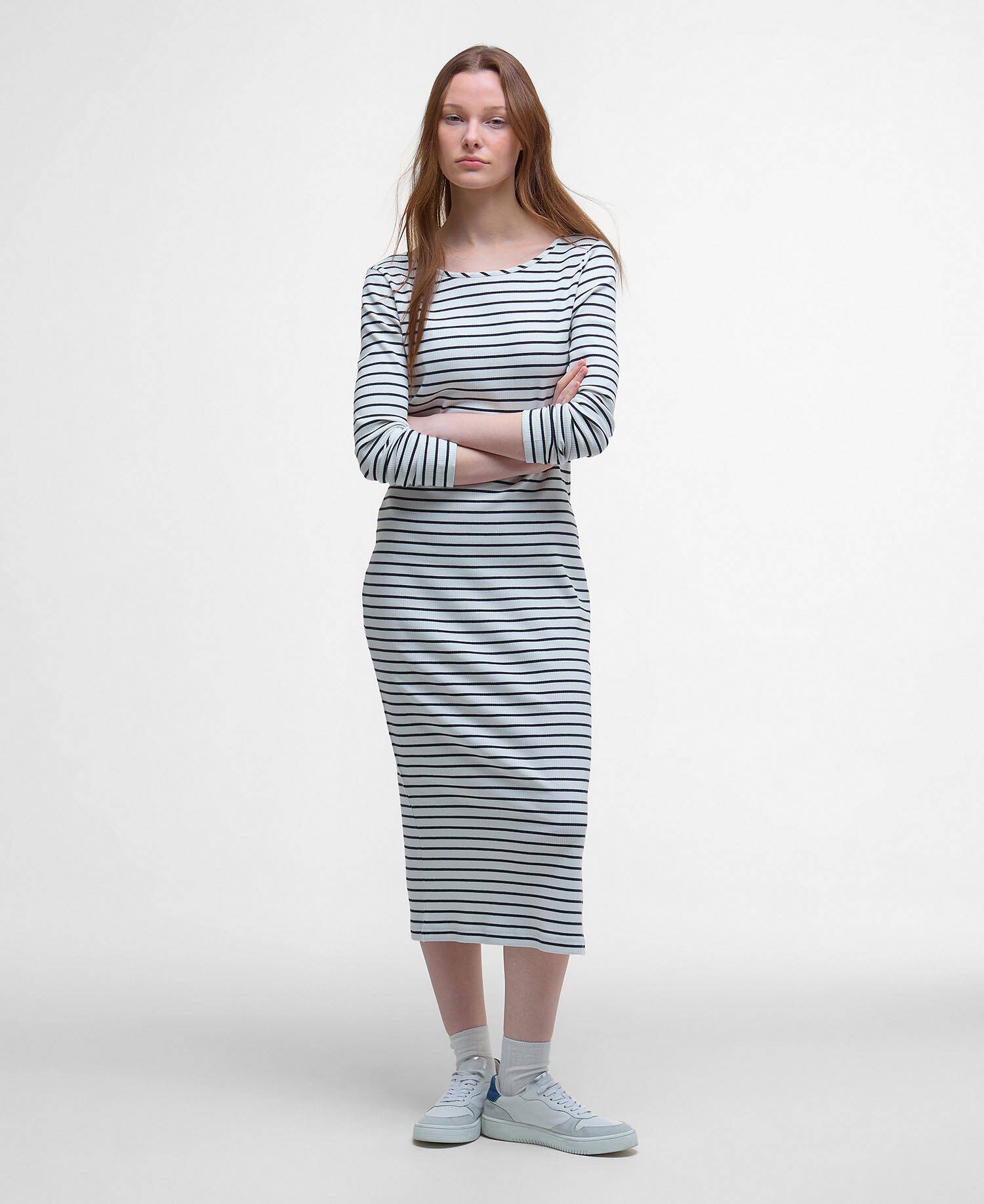 Blake Striped Midi Dress image number 1