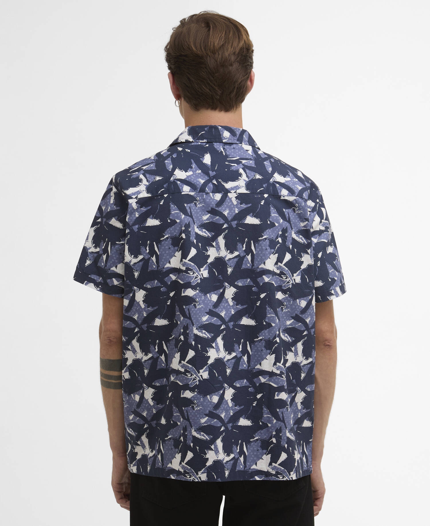 Chappel Printed Short-Sleeved Shirt Navy image number 2