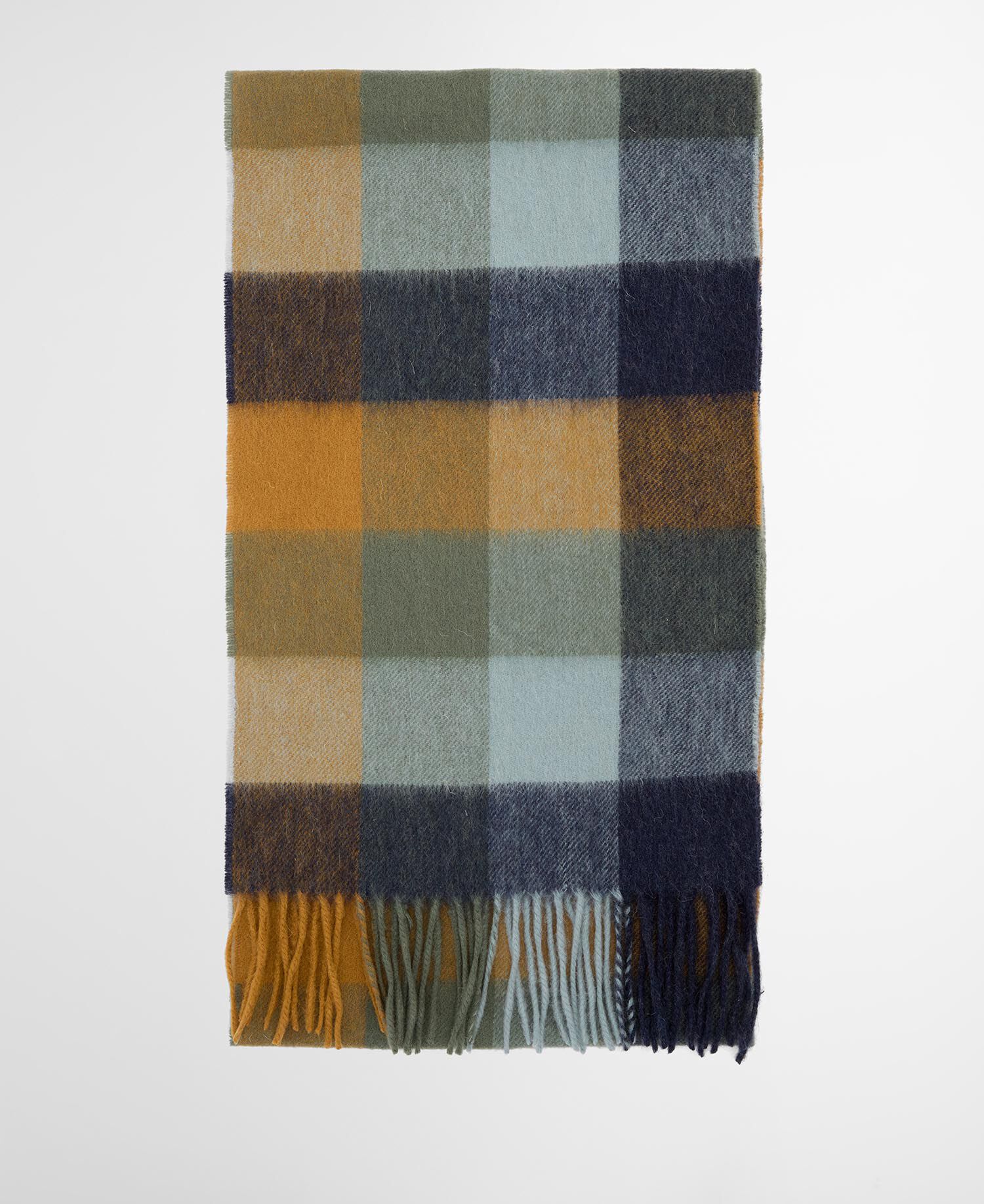 (取寄) バブアー ラージ タッタソール スカーフ Barbour Large Tattersall Scarf Forest/Bronze Brown Buy Large Tattersall Scarf for N/A 0.0 | BARBOUR_ROW