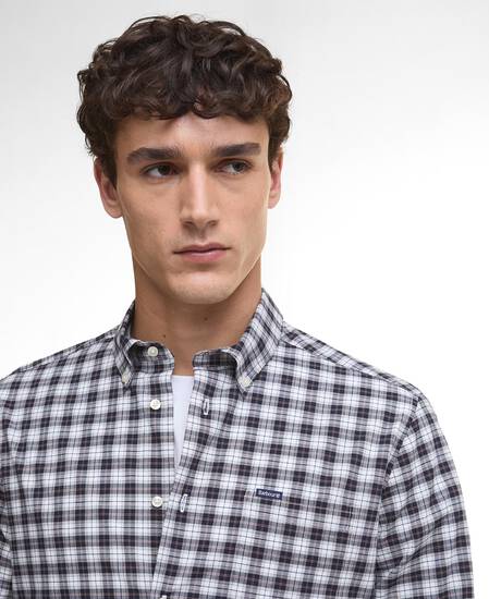 Lomond Tailored Long-Sleeved Shirt Riverstone Tartan