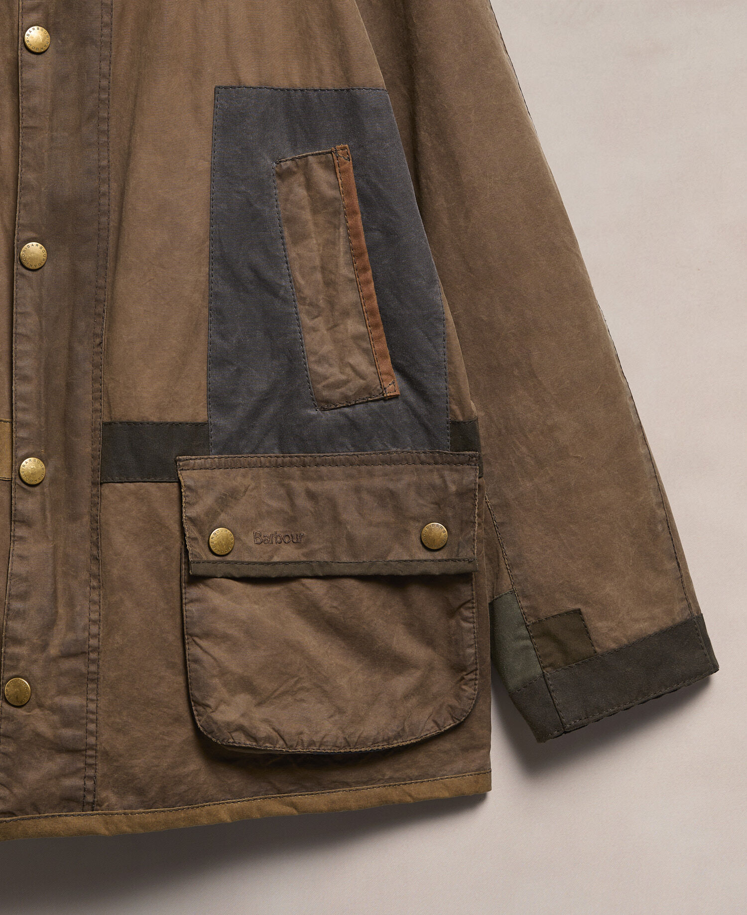 Barbour Re-Loved Men's Ashby Waxed Jacket - Size XL Olive
