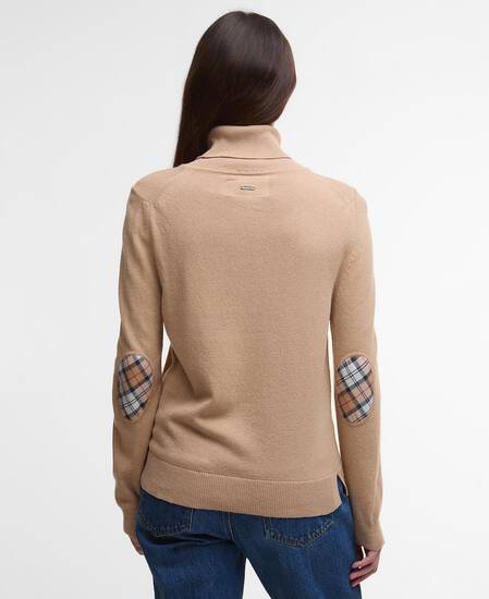 Pendle Roll-Neck Jumper Pale Camel/Hessian