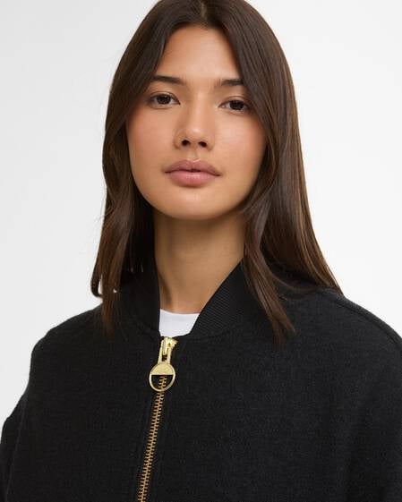 Bomber in lana Monique Black