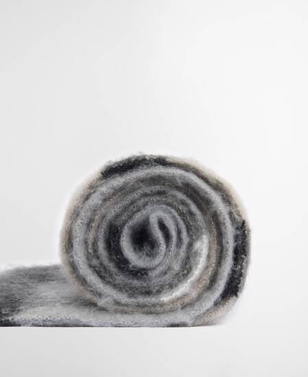 Sciarpa Isla Tartan Boucle Monochrome Tartan