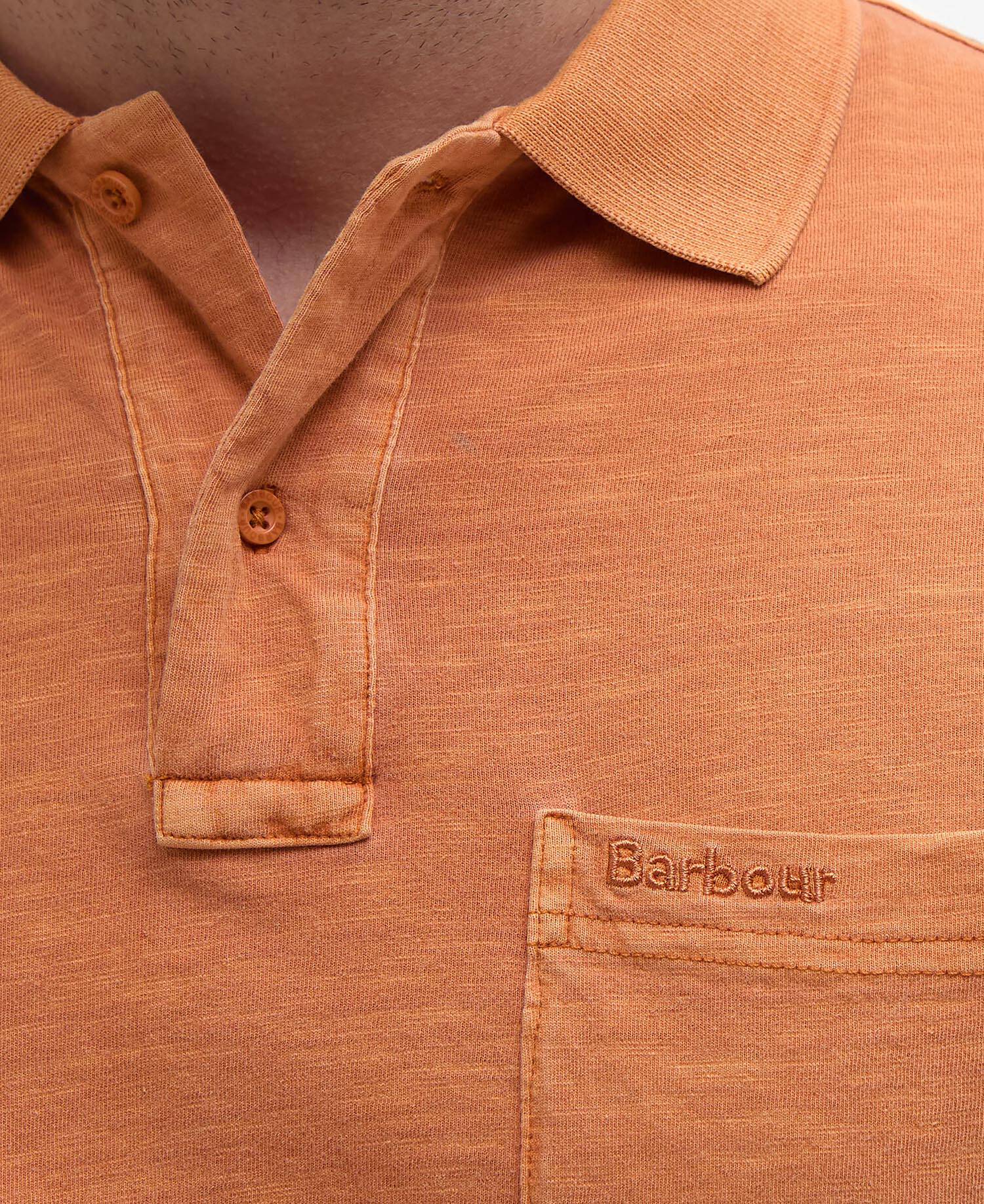 Pigment Dye Slub Polo Shirt image number 4