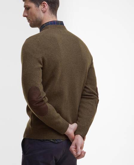 Essential Crew-Neck Jumper Willow Green