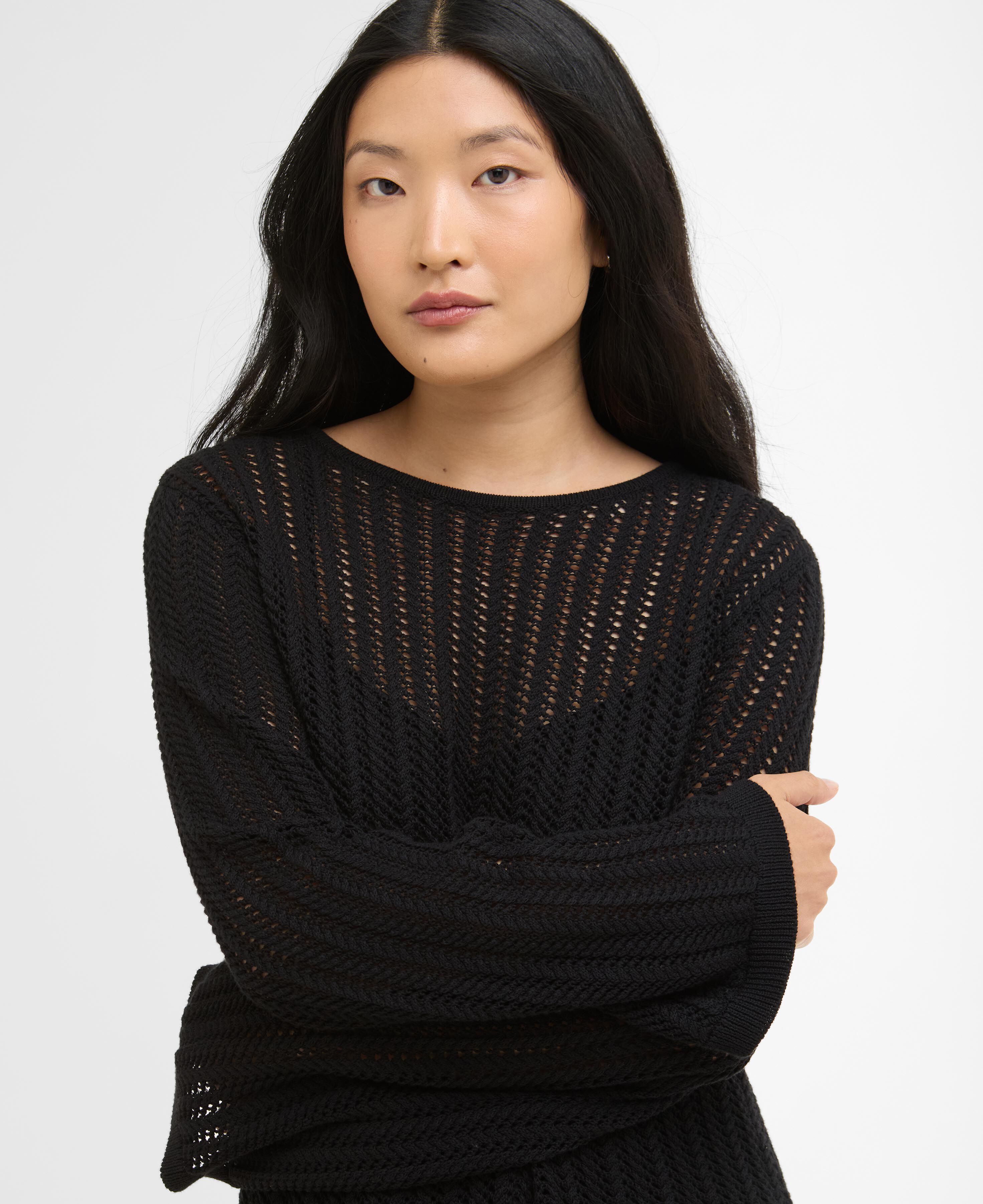 Daya Knitted Mini Dress Black
