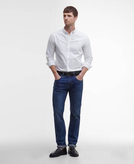 Oxford Tailored Long-Sleeved Shirt Classic White