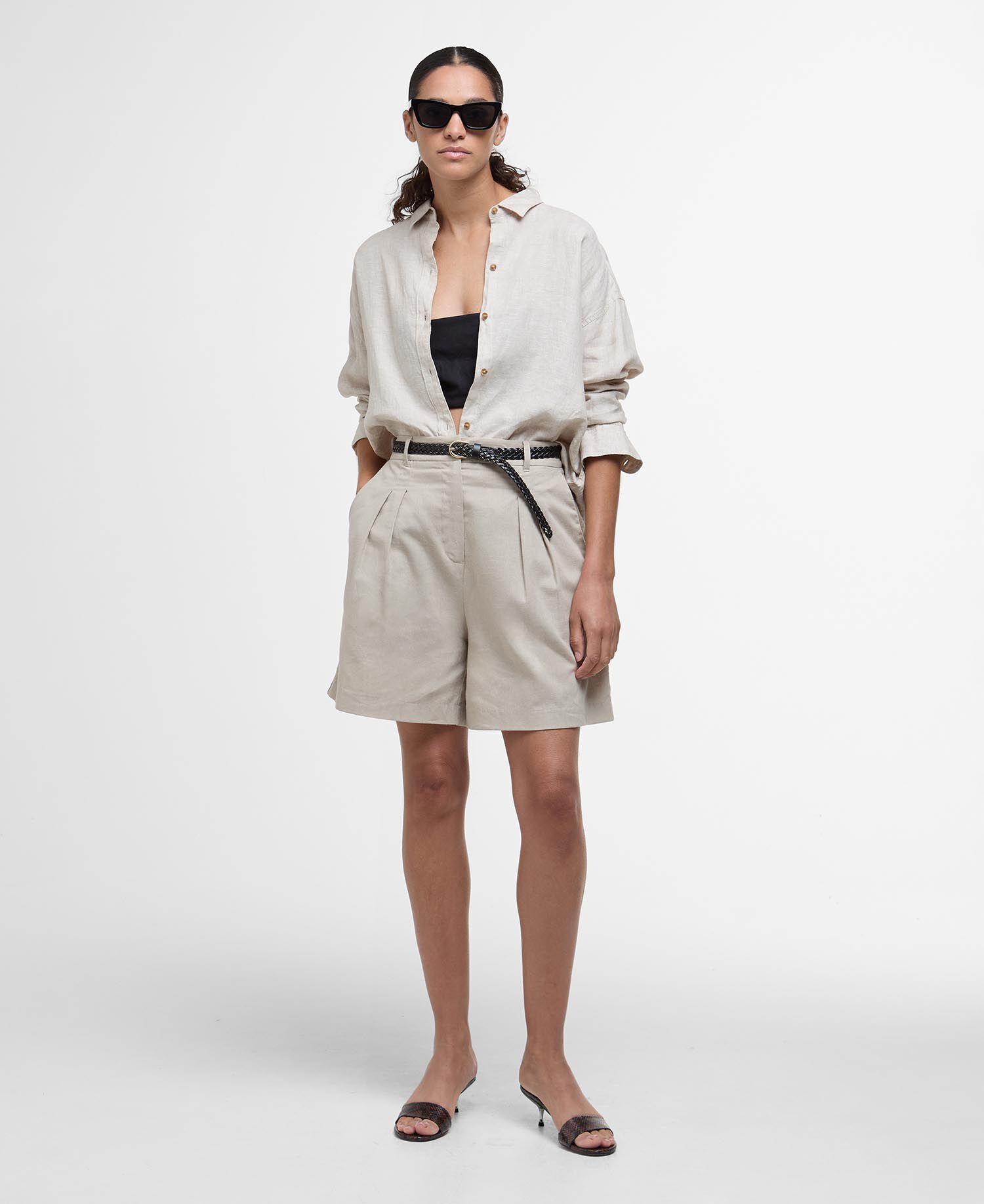 Hampton Relaxed Linen Shirt Light Sand
