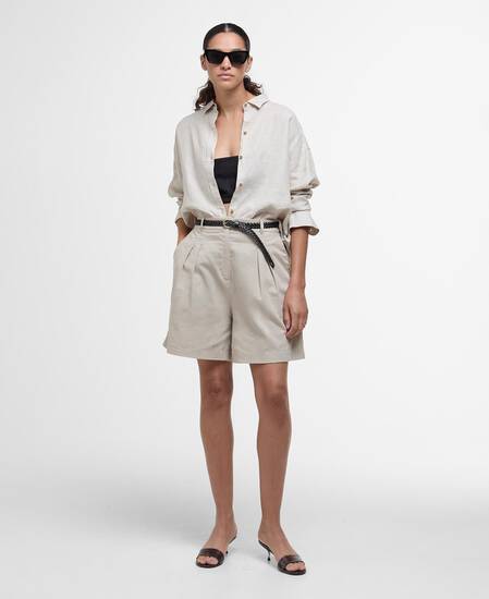Hampton Relaxed Linen Shirt Light Sand