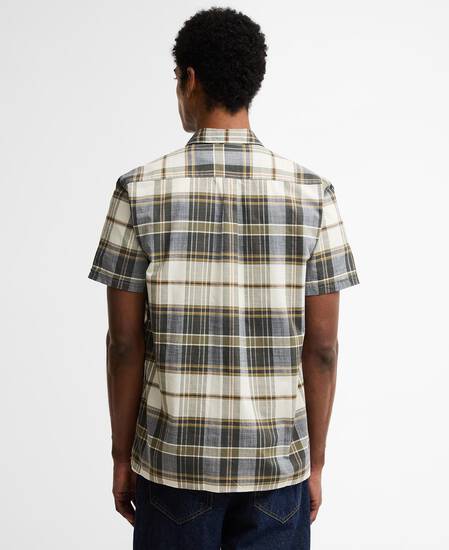 Grassbeach Check Short-Sleeved Shirt Whisper White