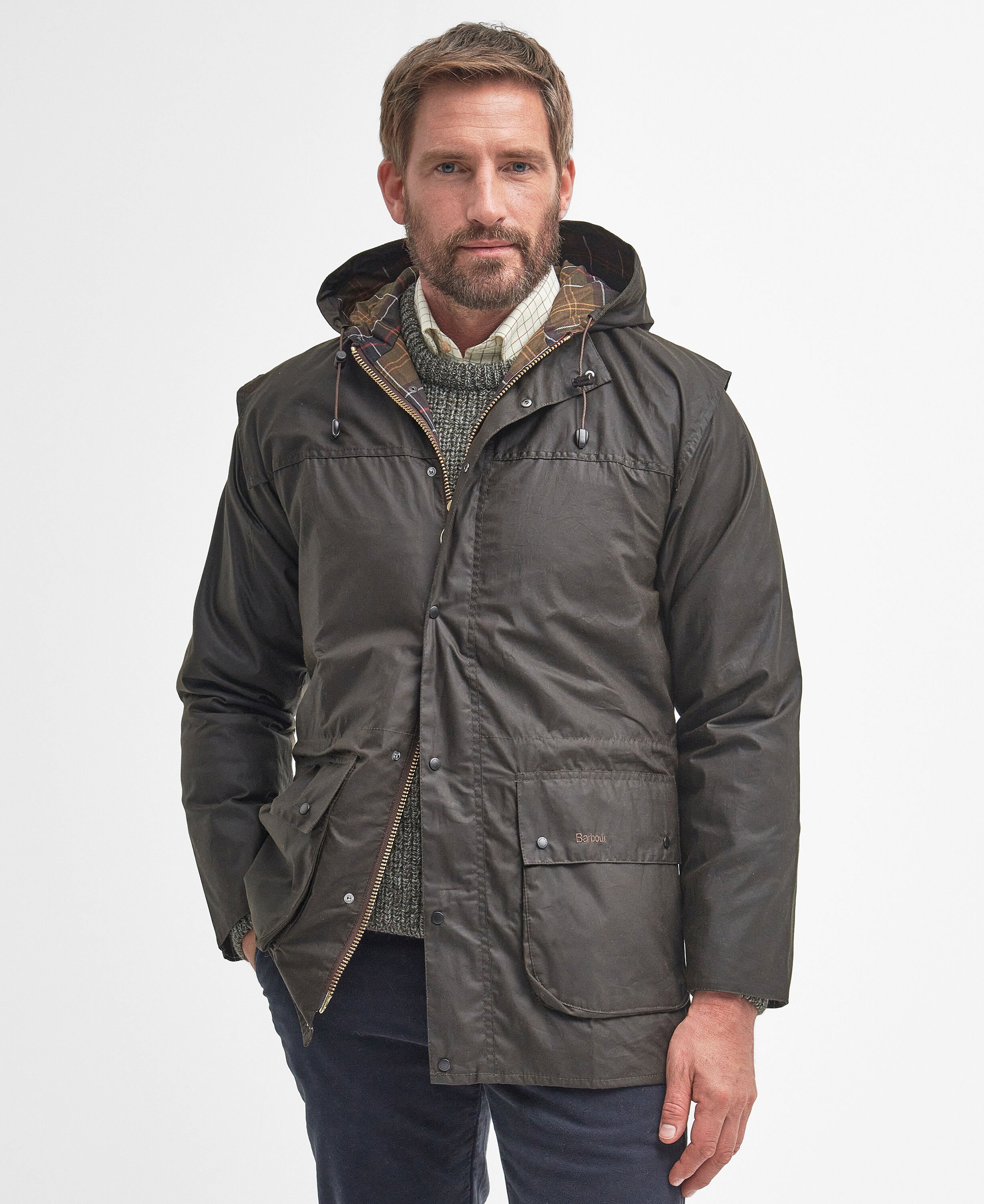 Barbour DURHAM 裏地有りタイプ 38 England製  USED Buy Classic Durham® Waxed Jacket for GBP 269.00 | BARBOUR_GB