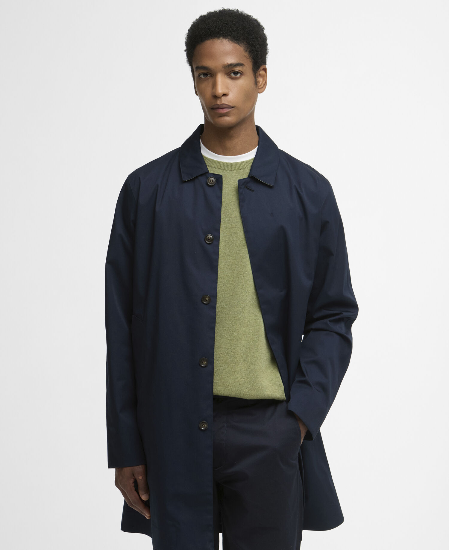 Rokig Lightweight Mac Jacket Navy/Highland Loch