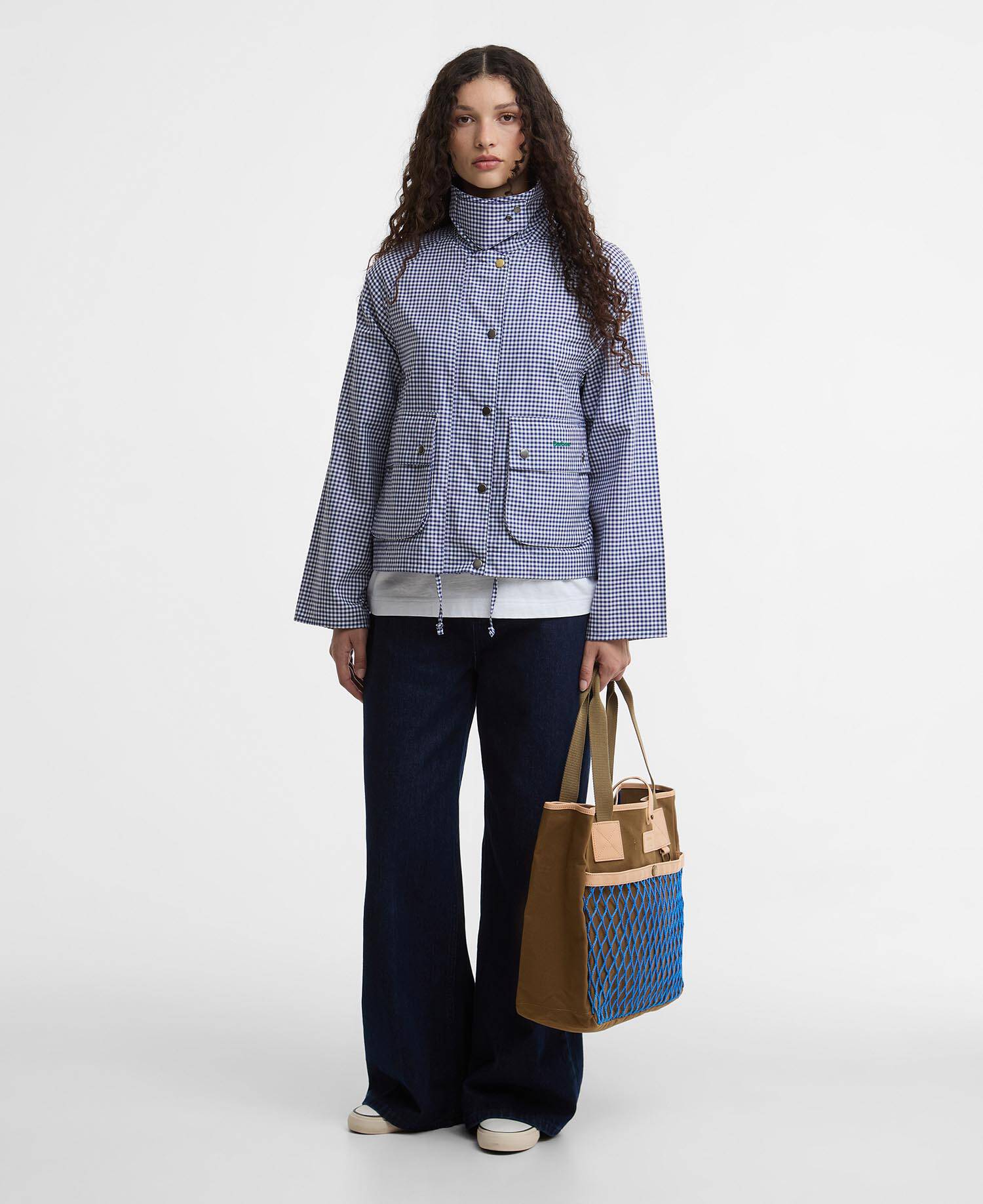 Paul Smith Loves Barbour Gingham Spey Casual Jacket Navy/White Gingham image number 1