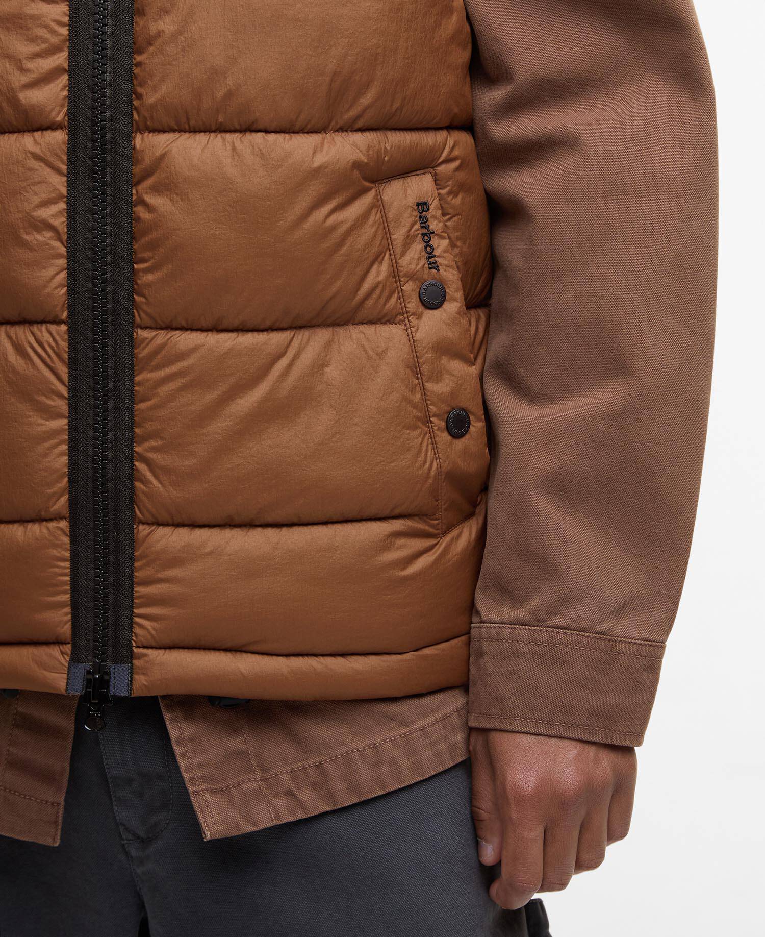 Offshore Quilted Gilet Umber image number 4