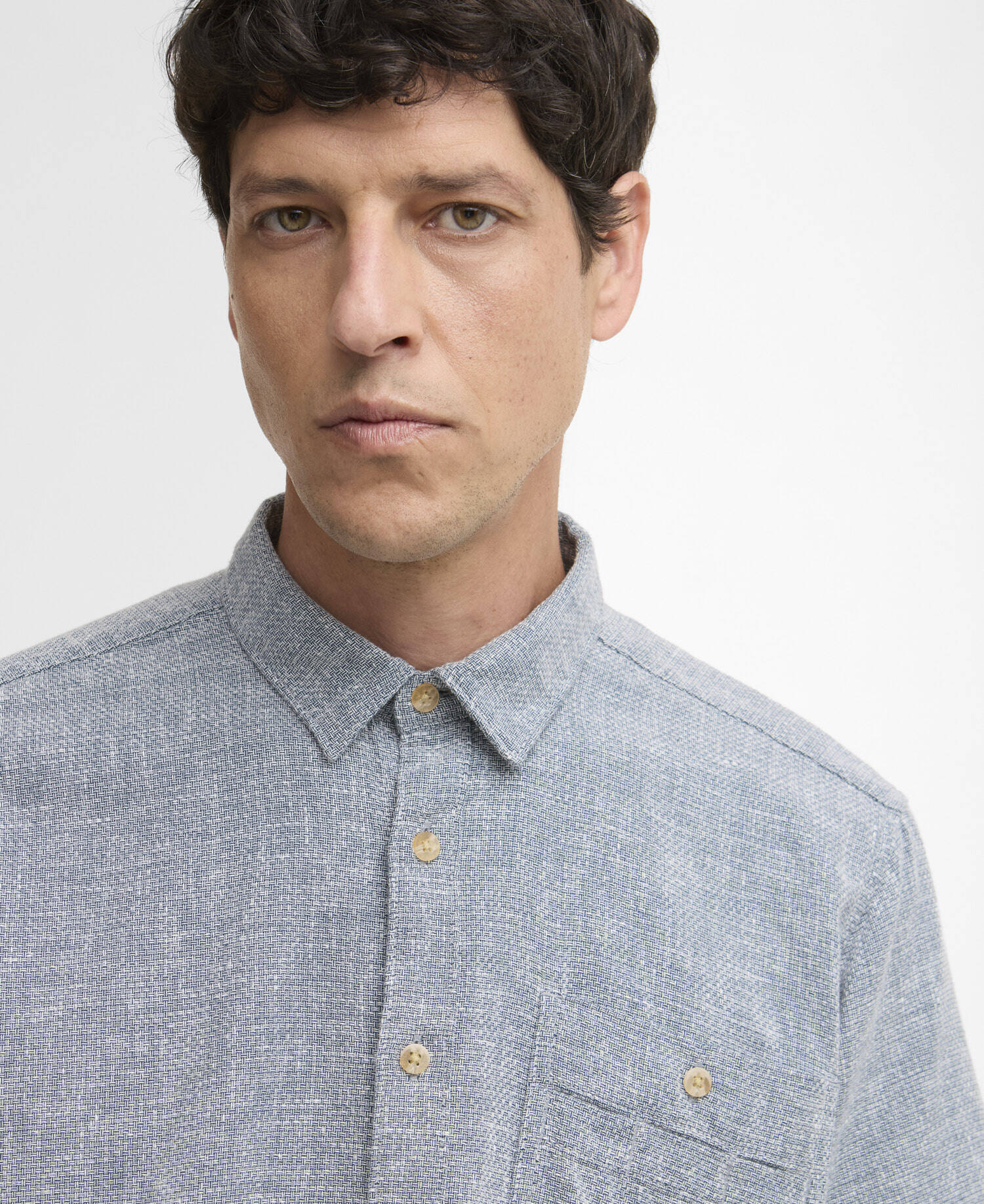 Firth Textured Short-Sleeved Relaxed Shirt image number 3