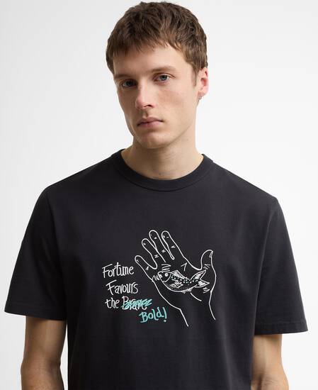 Paul Smith Loves Barbour Fortune Fish Graphic T-Shirt Dark Navy