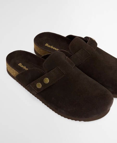 Bowman Suede Mules Choc Suede