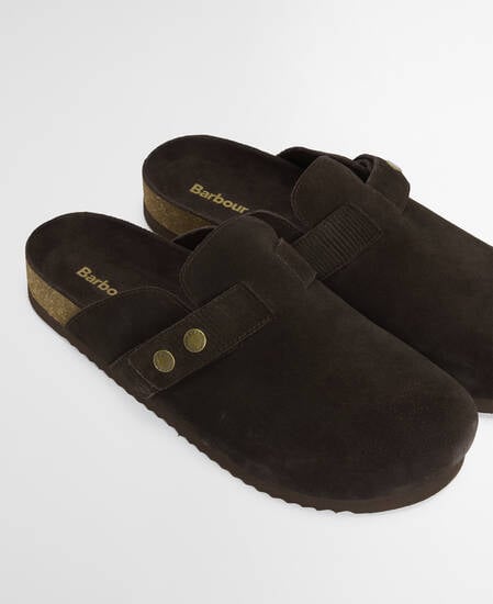 Bowman Suede Mules Choc Suede