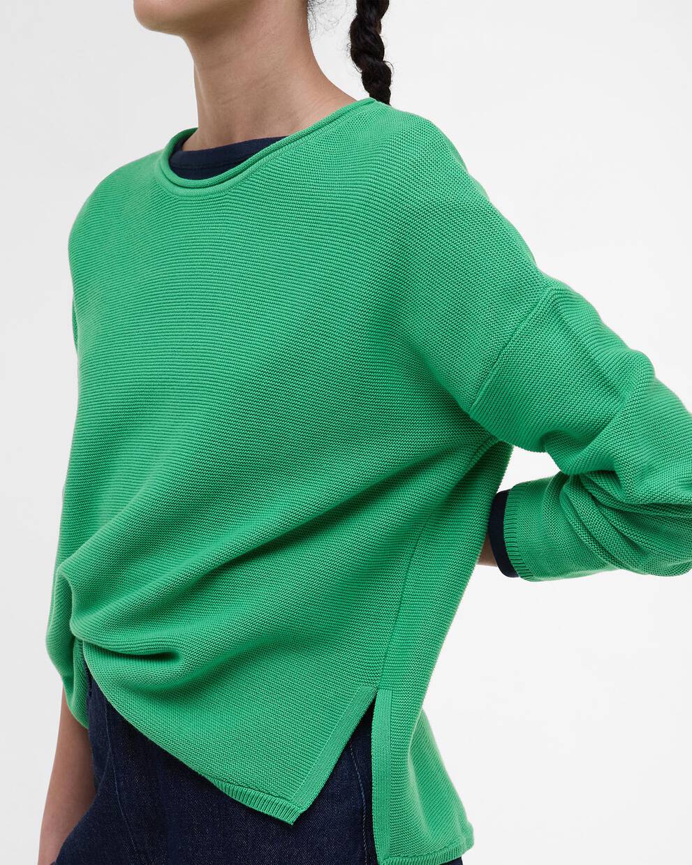 Marine Crew Neck Jumper