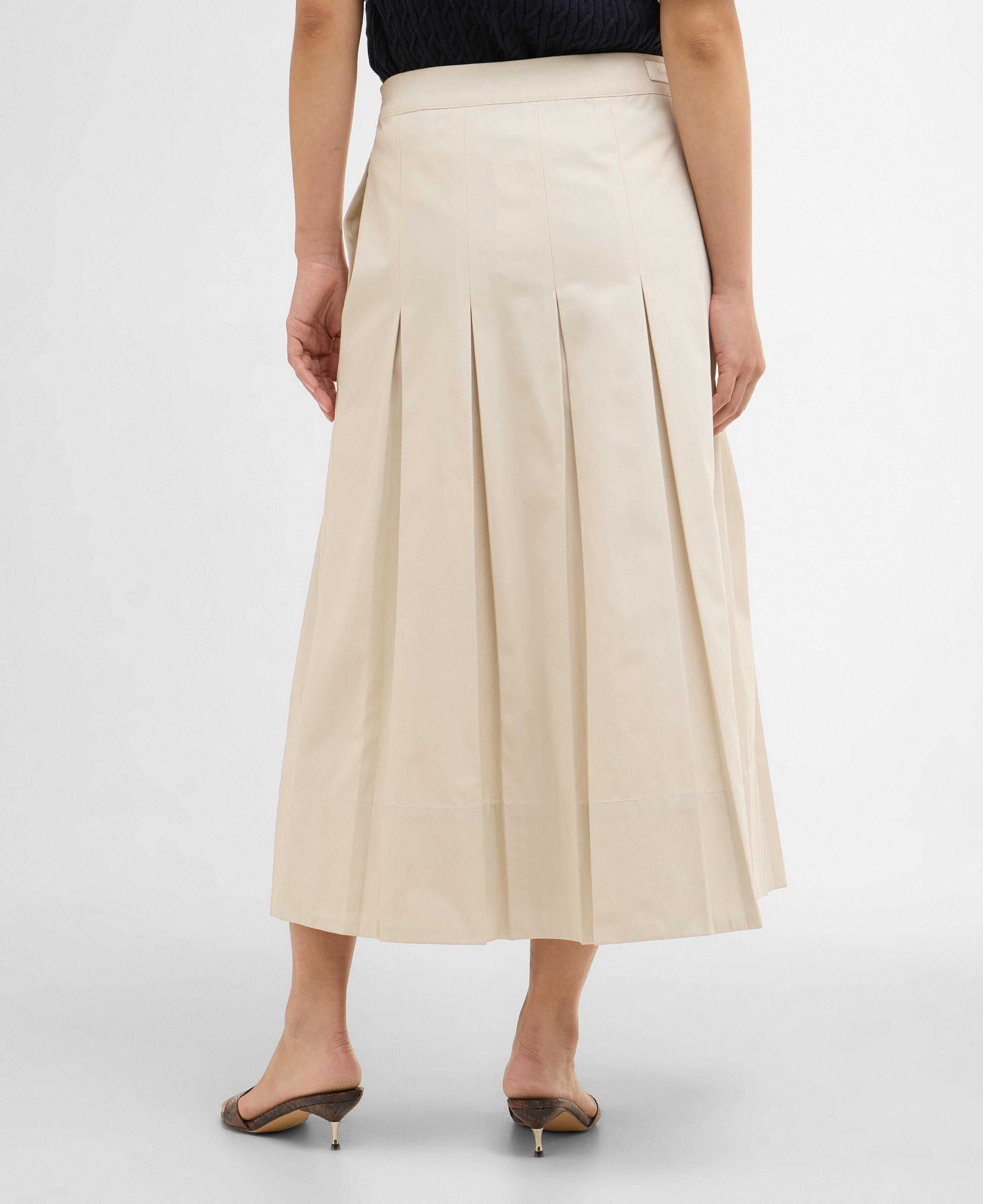 Kirby Pleated Midi Skirt Jasmine
