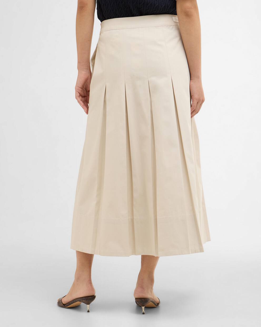 Kirby Pleated Midi Skirt