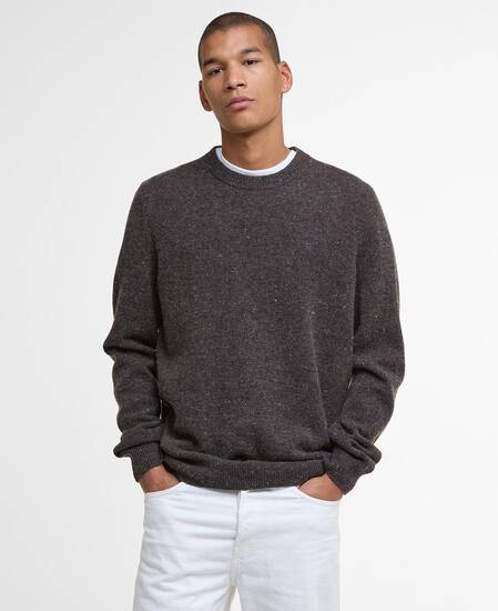 Tainsbury Crew Neck Jumper Dark Oak