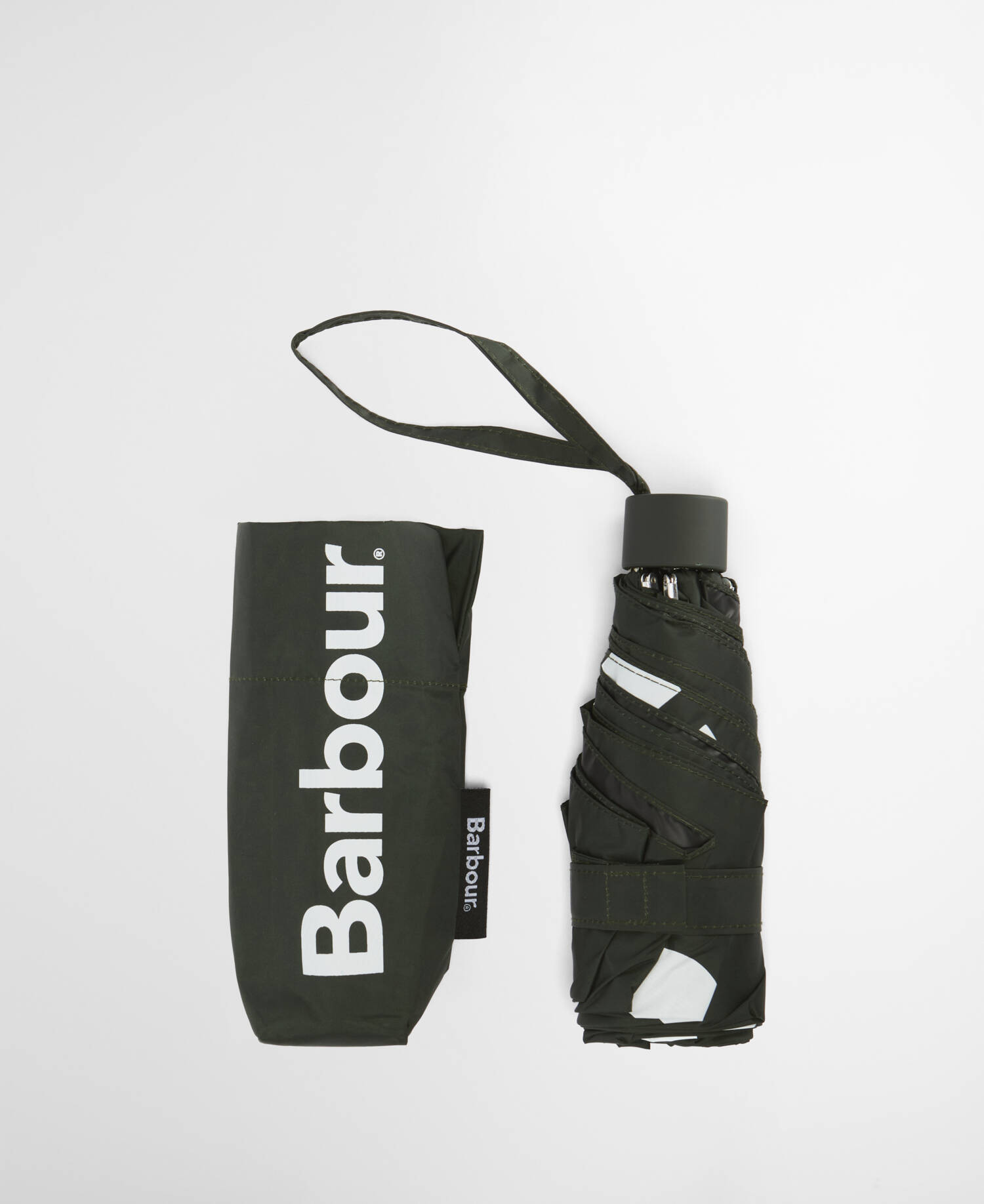 Logo Mini Umbrella Barbour Green image number 1