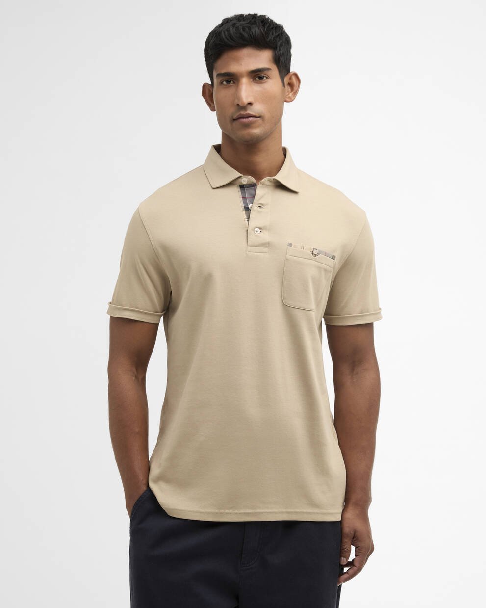 Polo Corpatch a maniche corte leggermente aderente